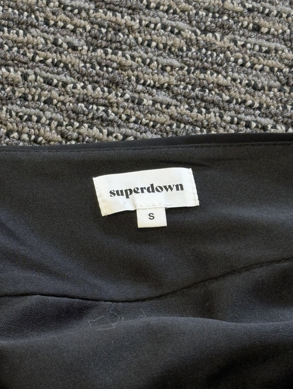superdown Black Ruffle V-Neck Mini Dress - Picture 3 of 3